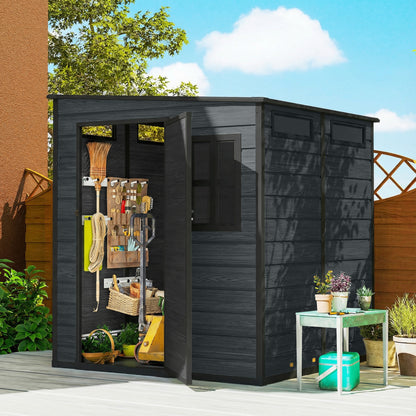 Garden Shed with Lockable Door, Vents & Windows