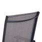 4-Piece Folding Chair Set for Relaxing on Patio Balcony Garden, Comfortable Outdoor Furniture with Armrests, Grey