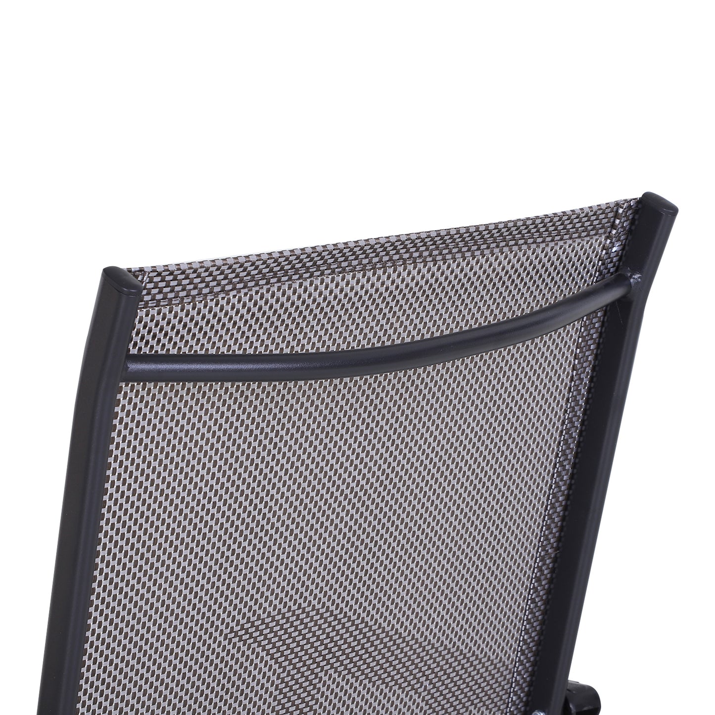 4-Piece Folding Chair Set for Relaxing on Patio Balcony Garden, Comfortable Outdoor Furniture with Armrests, Grey