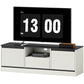 TV Stand for 43-55 Inch TV, Entertainment Center w/ Cabinets, Shelf, Drawer and Cable Management for Living Room, White