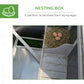 63" Grey Wooden Chicken Coop with PC Roof & Nesting Box