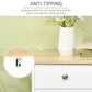 Modern Sideboard, Buffet Cabinet with Storage Cabinets, Drawers and Adjustable Shelves for Living Room, White