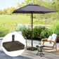Patio Umbrella Base Umbrella Stand, Heavy Duty Outdoor Umbrella Stand Base 17.7" L x 17.7" W x 11.8" H Brown