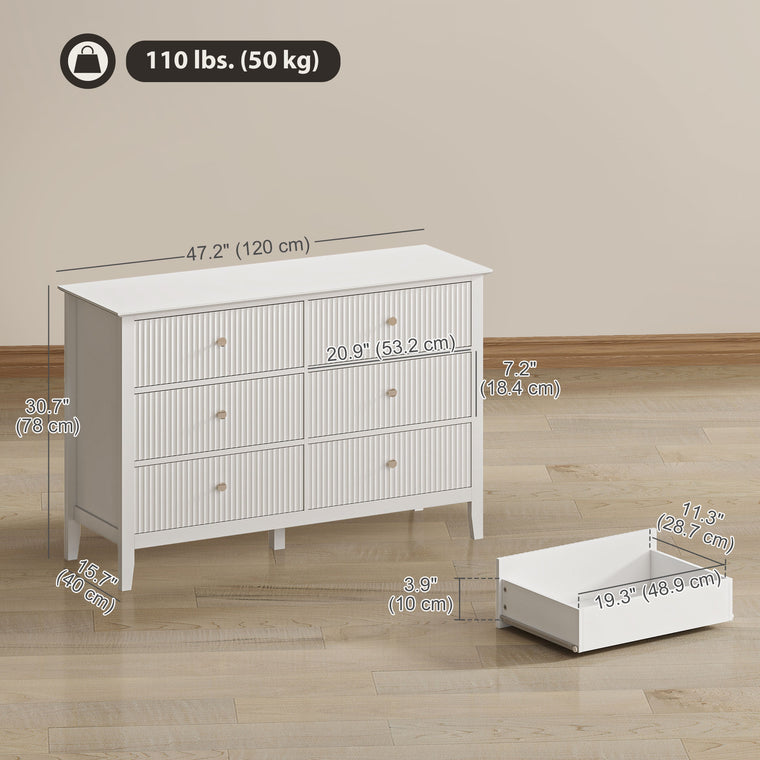 6-Drawer Double Dresser