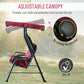 3-Person Patio Swing Chair with Canopy 3 Seater Porch Swing for Garden, Backyard, Poolside, Light Grey