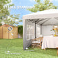 10' x 20' Outdoor Pop Up Canopy Tent Party Tent Instant Shelter W/ Carrying Bag, White