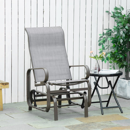Patio Rocking Glider Chair with Breathable Mesh Seat