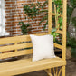 Patio Wooden Bench, Outdoor Bench for Vines/Climbing Plants, Light Brown