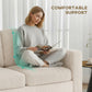 L-Shape Corduroy Sectional Sofa with Reversible Chaise - Cream White