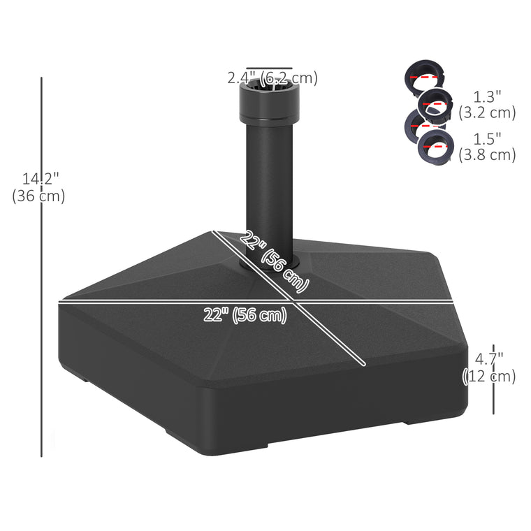 Black Heavy Duty Umbrella Base Holder