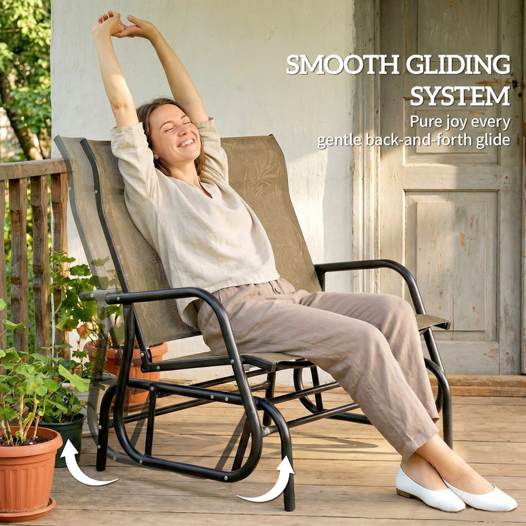 2-Person Outdoor Glider Bench