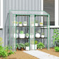 Portable Mini Greenhouse Green House with 3 Tier Shelves, Reinforced Cover, Roll-up Doors, 56.3" x 18.1" x 59.4"
