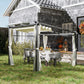 Metal Pergola with Sliding Roof Canopy, Retractable Pergola Canopy