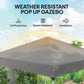 10' x 10' Pop Up Canopy with Sidewalls, Roller Bag, Height Adjustable Instant Tent for Outdoor, Garden, Patio, Grey