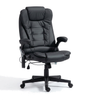 Executive Heated Massage Office Chair, Reclining - Black
