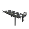 Expandable Patio Dining Table for 8-10 People, 60.6
