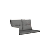 Wicker Outdoor Sofa with Side Trays, Rattan Patio Loveseat with Cushions for Garden Balcony, Light Grey