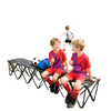 Portable 6-Seater Folding Camping Chair, Team Bench Chair with Carry Bag for Soccer Football Team, No Assembly