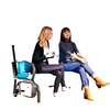 2-Person Outdoor Glider Chair, Patio Double Rocking Loveseat with Steel Frame and Cushions for Backyard, Garden and Porch, Blue