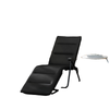Foldable Lounge Chair, Reclining Patio Sun Lounger with 6-Position Adjustable Back, Black