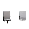 Patio Swivel Chair Set of 2, Swivel Rocker Outdoor Chairs with High Back, for Lawn Garden Backyard Deck, Light Grey