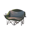 Portable Camp Chair, Double Camping Chair with Cup Holders and Carry Bag, Support 551 lbs, Dark Green