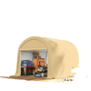 10' x 10' Outdoor Storage Tent, Heavy Duty and Waterproof Portable Shed for Bike, Motorcycle & Garden Tools