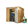 6 x 4FT Galvanized Garden Storage Shed, Metal Outdoor Shed with Double Doors and 2 Vents, Yellow