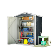 4.4' x 3' Outdoor Storage Shed with Double Doors, Metal Garden Shed for Backyard Patio