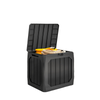 32 Gallon Deck Box, Resin Outdoor Storage Box with Handles, Waterproof and UV Resistant Storage Container