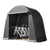 8' x 4' Portable Shed, Waterproof Bike Tent with Roll-up Zipper Door and Galvanised Metal Frame for Bike, Garden Tools