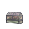Raised Garden Flower Bed Kit with Greenhouse, Wooden Cold Frame Planter with Open Roofs, 48