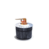 Smokeless Fire Pit, Portable Camping Bonfire Stove with Mat for Backyard Patio Picnic, Magnesium Oxide, Black