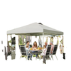 9.6 x 9.6 ft Pop Up Canopy Tent with Pockets, UPF 50+ 1-Button Push Outdoor Instant Canopy with Sandbags, Wheeled Bag