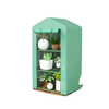 3 Tier Mini Greenhouse, Portable Flower Stand with Shelf Clips, Indoor Greenhouse with Steel Frame, Green