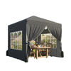 8.2 x 8.2 ft Pop Up Canopy Tent with 4 Sidewalls, UPF 50+ Outdoor Instant Canopy with Carry Bag, Dark Grey
