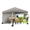 10' x 10' Pop Up Canopy with Sidewalls, Roller Bag, Height Adjustable Instant Tent for Outdoor, Garden, Patio, Grey