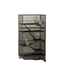 6-Tier Rolling Small Animal Cage, Deluxe Rabbit Cage, Ferret Cage for Mink Chinchilla Kitten Rabbit Charcoal Grey