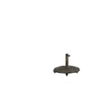 Round Patio Umbrella Base with Wheels, 44 lbs Resin Umbrella Stand Base, 1.3