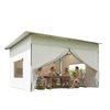 12 x 12 ft Pop Up Canopy Tent with Peak Top, UPF50+ 420D Outdoor Instant Canopy Shelter with Side Pockets, Silver