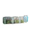 10' x 3' x 2.5' Portable Mini Tunnel Greenhouse with 3 Zipped Doors, Easy Assembly, Clear