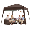 8' x 8' Pop Up Canopy, Outdoor Folding Tent, Portable Party Tent with Carrying Bag for Camping, Party, Picnic, Coffee
