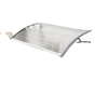 Window Awning Door Canopy, Polycarbonate Front Door Outdoor Patio Cover, Sun Shelter, Hollow Sheet, 43.3