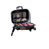 Portable Tabletop Steel Charcoal Grill Foldable Outdoor BBQ Camping Picnic Cooker, 59 x 43 x 39 cm, Black