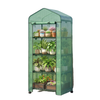 Portable Greenhouse, Outdoor Hot House Plant Flower Greenhouse with 4 Tier Shelves, PE Cover, Green