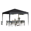 10 x 10ft Folding Pop Up Tent Outdoor Gazebo Canopy with Carrying Bag, Black