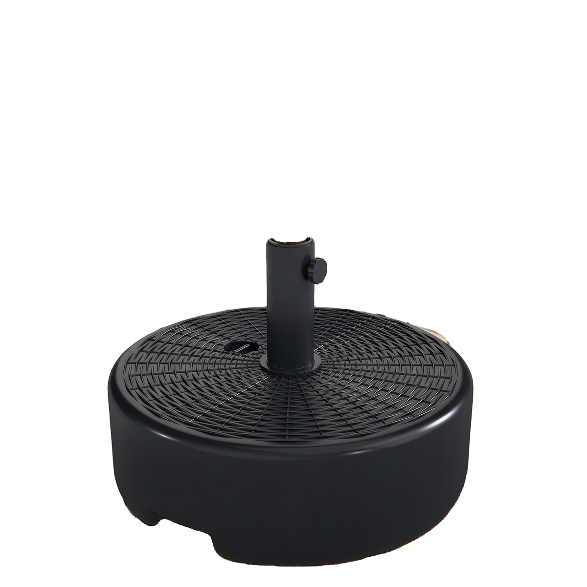 Black Patio Umbrella Base with Handle