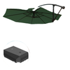 Umbrella Base Plastic Umbrella Stand for Cantilever Umbrella with Wheels, Heavy Duty Umbrella Stand, Water/Sand Filled