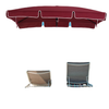 6.5x4ft Rectangle Patio Umbrella Aluminum Tilt Adjustable Garden Parasol Sun Shade Outdoor Canopy Wine Red