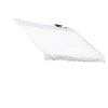 10x5ft Manual Retractable Awning, Patio Sun Shade Canopy Shelter with 5.6-9.2ft Support Pole, Water Resistant UV Protector, for Window, Door, Porch, Deck, White